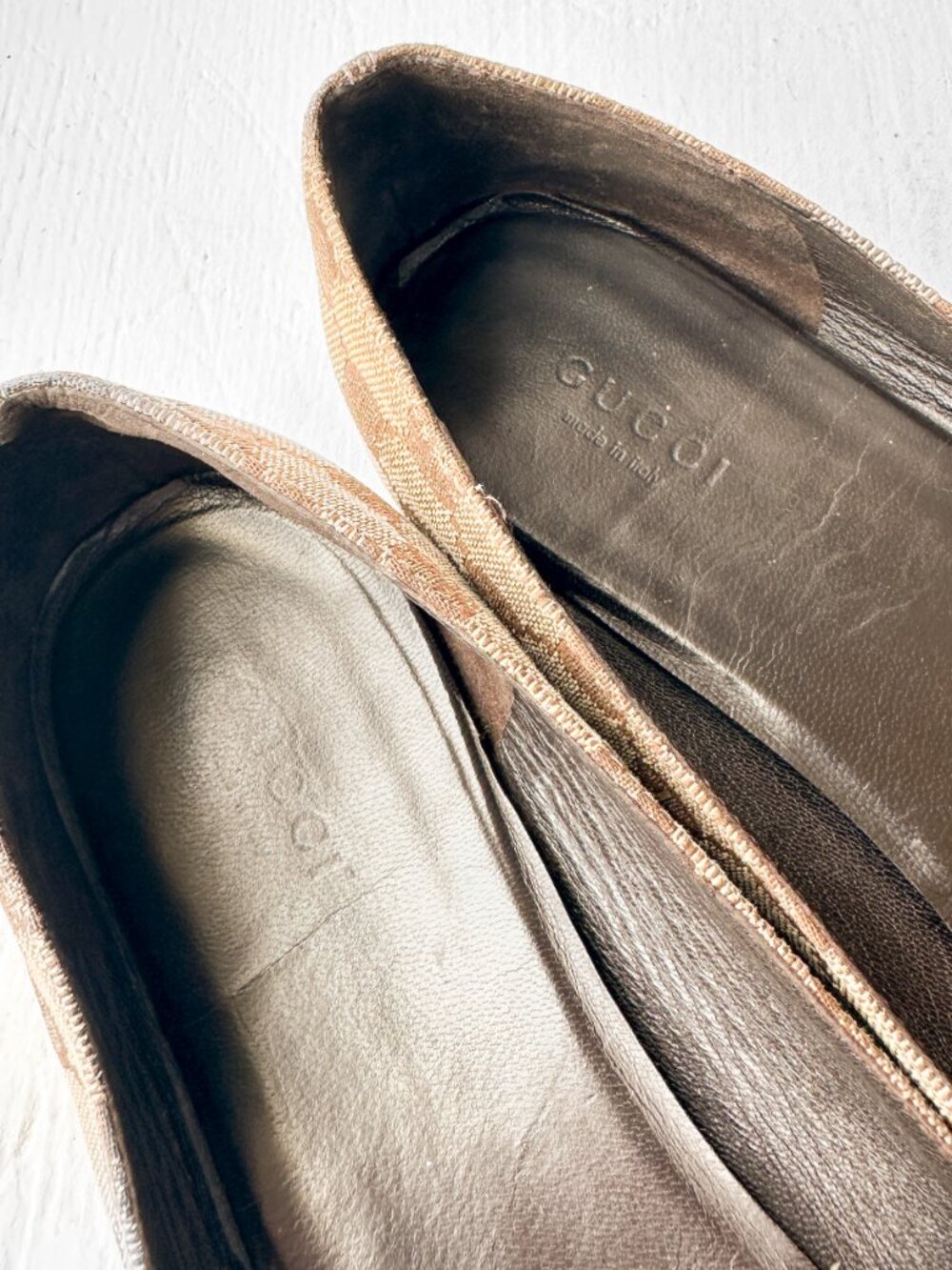 Gucci GG Monogram Canvas Ballet Flats - Size 8.5 - Picture 4 of 6